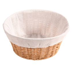 Kenyérkosár textilbéléssel, Ø 25 cm, Kesper