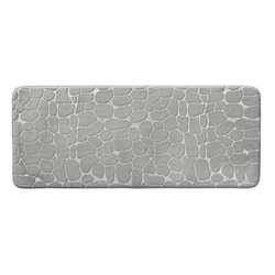 Hosszúkás fürdőszobai szőnyeg dombornyomott mintával, 50 x 120 cm