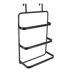 Fürdőszobai ajtóra akasztható törölközőtartó, 3 törölközőhöz, 89 x 42 x 22 cm