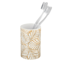 TERRALBA növényi mintás fürdőszobai bögre, Ø 7 cm