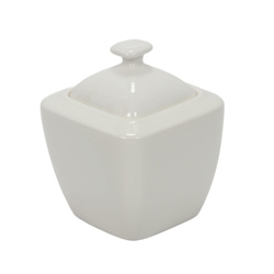 Porcelán cukortartó fedéllel, 320 ml