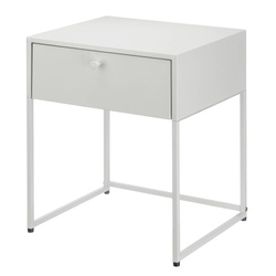 Fém segédasztal fiókkal, 35 x 42 x 50 cm