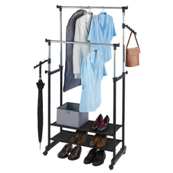 Teleszkópos ruhafogó - gurulós szekrény, WENKO