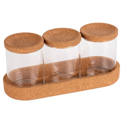 APIRO kozmetikai vattakorong és fültisztító pálcika tárolók, 3 darab, WENKO