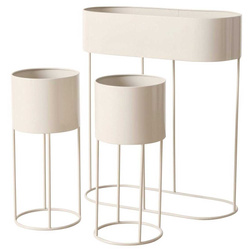 Fém virágtartók AURELA, 3 darab