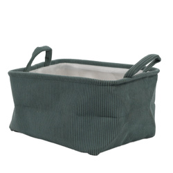 Tároló kosár fogantyúkkal, poliészterből, 35 x 25 x 20 cm