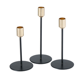 MARKO fém gyertyatartók egy gyertyához, 3 darab