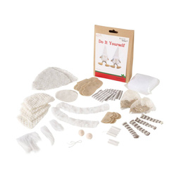 DIY készlet díszek önálló elkészítéséhez, 2 törpe, 22 cm