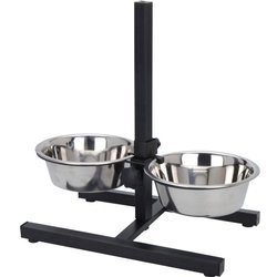 Állványos kutyatál, állítható magasság, 2 x 1,8 L