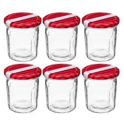 Üvegek befőzéshez, 6 darab, 280 ml