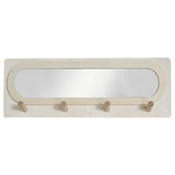 Simplicity falra szerelhető akasztó tükörrel, 75 x 47 cm