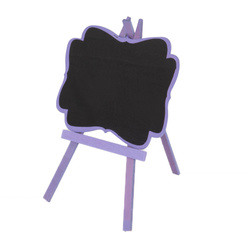 Fából készült táblácska állványon, 21 x 1,4 x 28,5 cm