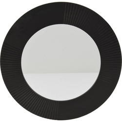 Kerek tükör, fekete keret