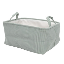 Tároló kosár fogantyúkkal, poliészterből, 40 x 29 x 22 cm