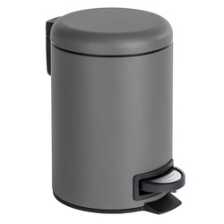 LEMAN MATT fürdőszobai szemetes, 3 l, WENKO, szürke