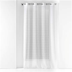 Függöny a nappaliba gyűrűs rögzítéssel, FANTASY, négyzetmintás, 140 x 240 cm