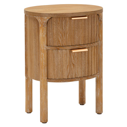 GOTEBORG éjjeliszekrény két fiókkal és letisztult északi dizájnnal, 52 cm magas