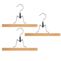 Nadrágakasztók, fa klipszek, 3 darab