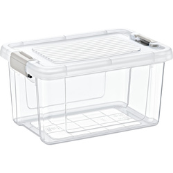 Átlátszó tárolódoboz, 22 x 15 x 12 cm