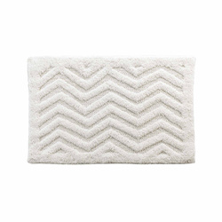 ANGELIS fürdőszobai szőnyeg, 100% pamut, ecru, 50 x 80 cm