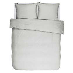 Ezüst színű pamut ágynemű szett, 200 x 220 cm, Essenza