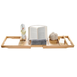 Bambusz fürdőszobai polc, szélesség állítása 70 - 105 cm, Kesper