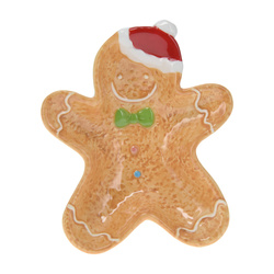 Karácsonyi edény mézeskalács formájában, 15 x 12,5 cm, COOKIE