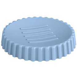 Minas kerek szappantartó, műanyag, Ø 11 cm, világoskék