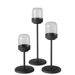 Fém lámpások üveg kupolával SENZA, 3 db