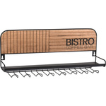 Konyhai polc bögreakasztókkal Bistro, 8 fogantyúval