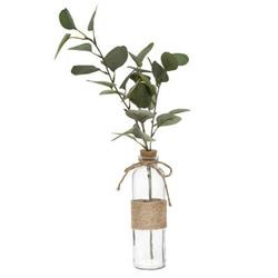 Mesterséges levél, Eukaliptusz ág vázában, 48 cm