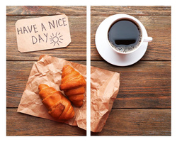 Konyhai alátétek Reggeli, 2 db, üveg, 52 x 30 cm, Allstar