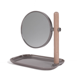 Sminktükör ékszertartó tálcával
