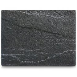 ANTHRACITE SLATE vágódeszka, 40x30 cm, ZELLER, antracit pala