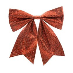 Műanyag díszkokarda, 30 x 37 cm