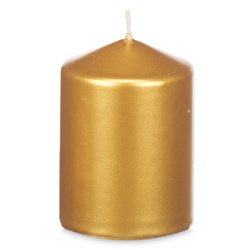 LUNAR arany henger gyertya, Ø 7 cm