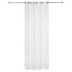 Függöny készlet gyűrűs 140 x 240 cm, fehér