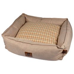 Négyzet alakú poliészter fekhely, 65 x 60 cm