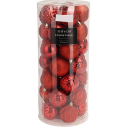 Karácsonyi díszek 6 cm, 35 db.