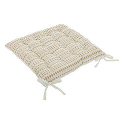MICAH, kötött székpárna, pamut, vintage minta, 38 x 38 cm