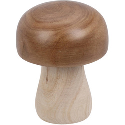 Fából készült gomba figura, 15 cm