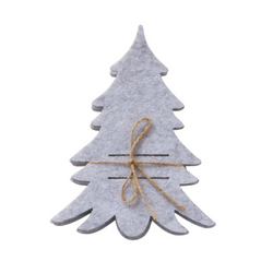 Filc zsebkendő evőeszközöknek FILZY fenyőfa alakban