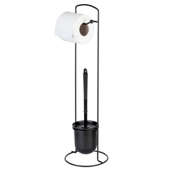 Fém papírtartó WC-kefetartóval 2 az 1-ben ZALEA