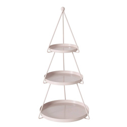 Háromszintes dekoratív tálca JOGAN, fenyőfa alakú, magassága 46 cm