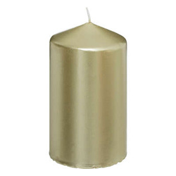 Fényes henger gyertya, 12 cm