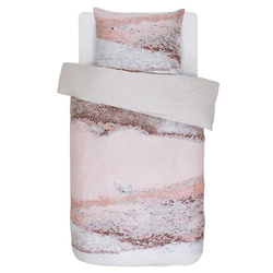 Szatén ágynemű szett takaróra és párnára, kígyóbőr mintával, 100% pamut, 140 x 220 cm, Essenza