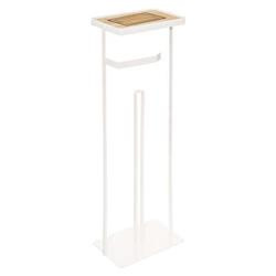 Toalettpapír tartó tartalékkal, telefonállvány.