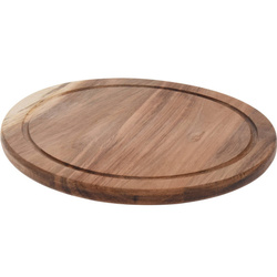 Akác fából készült vágódeszka, kerek, Ø 25 cm