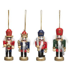 Karácsonyi díszek készlete, diótörő, 8 x 4 cm