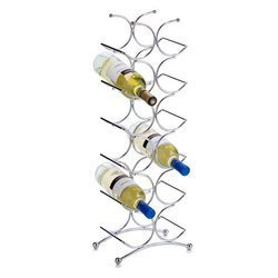 Dizájnos fém állvány, 12 palackhoz, ZELLER